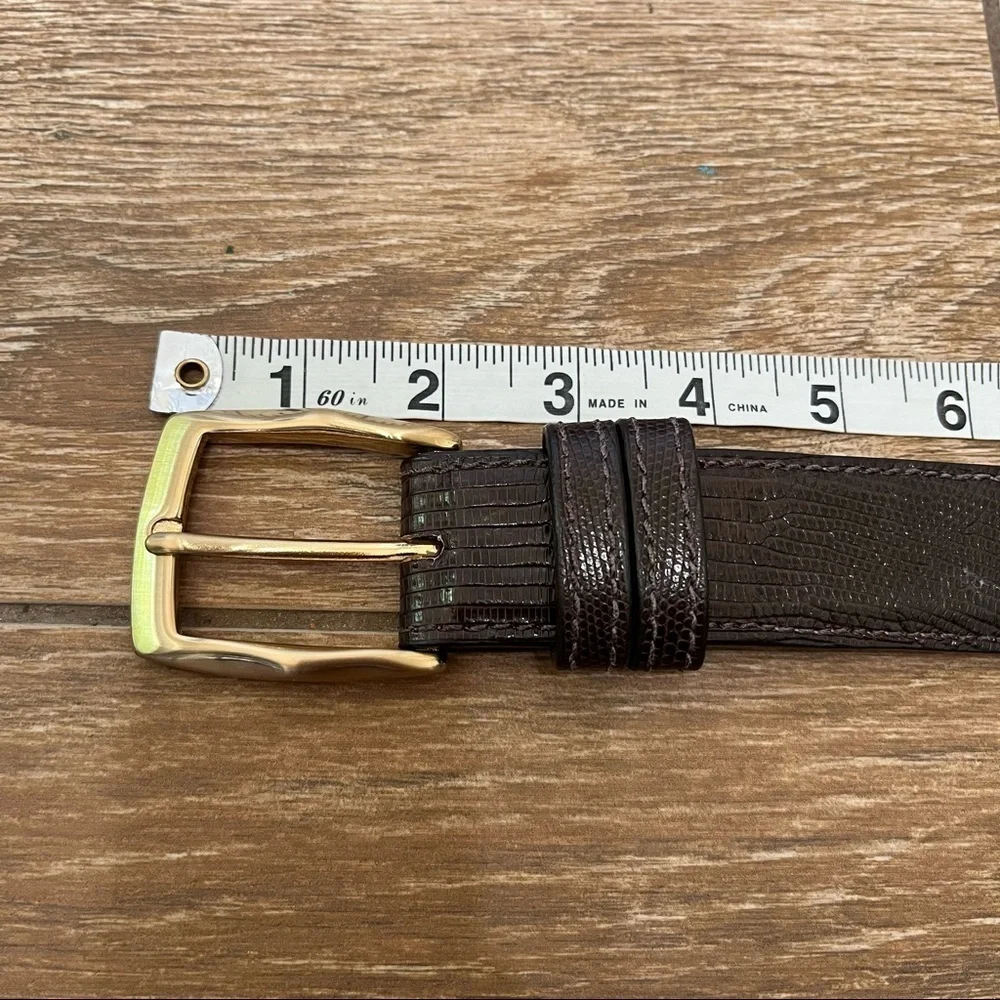 Byron Brown Genuine Lizard Leather Made in the USA